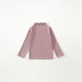 thumbnail image 3 of Ugoldhm Girls Tops Mock Neck Plain Long Sleeve Shirts Fall Soft Comfy Undershirts 1-10 Years, 3 of 3
