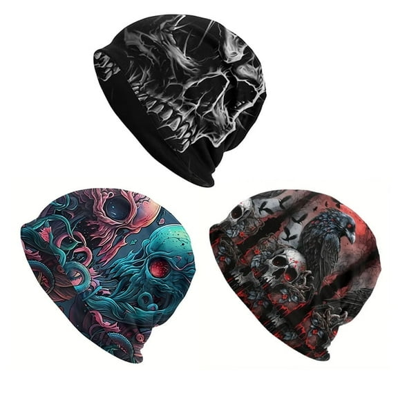 Unisex Beanie Hats for Men Women Slouchy Beanie Hip-Hop Caps Lighweight Soft Skull Chemo Caps for Headwear Accessories