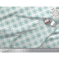 thumbnail image 2 of Soimoi Poly Georgette Fabric Dot & Snowflake Artistic Printed Fabric 1 Yard 52 Inch Wide, 2 of 3