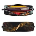 thumbnail image 2 of Vsdgher Pug Wearing Sunglasses Flowers Leather Pencil Case, Makeup Pouch, Zipper Pouch for Daily Essentials, Storage Organizer, Cosmetics and Stationary Bag, 2 of 7