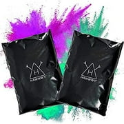 Hawwwy Colorful Powder for Holi Festival, Gender Reveal Powder Burnout Baby Girl Announcement Colored Tannerite Surprise Fun Game for Holi Festival, Motorcycle Car Tires Truck (Purple 1lb + Teal 1lb)