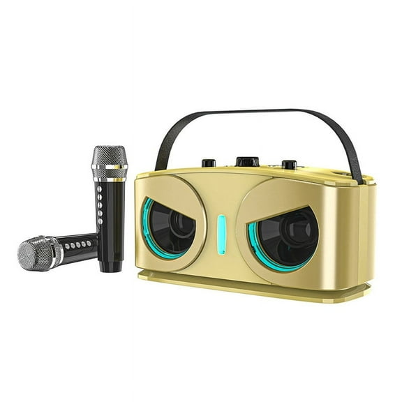 SD306plus Owl Bluetooth Speaker Powerful Portable with Dual Mics HIFI Sound Ideal for Karaoke and Outdoor Parties C