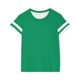 thumbnail image 7 of Boy's Oversized Striped T-Shirt Kids Loose Summer Short Sleeve Pullover Tees Tops for Girls 3-14 Years, 7 of 7