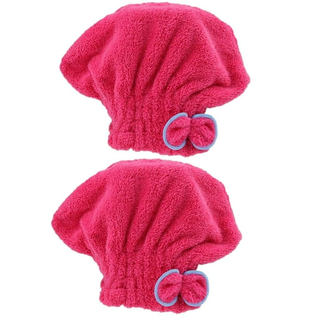 2 Piezas Súper Absorbente de Secado Rápido de Secador de Pelo Gorro de Toalla Turbante