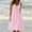 Pink#women tiered pleated tank dress, variant on aohooy Flowy Tiered Tank Dress for Women Casual Sleeveless Beach Sundresses Knee Length Scoop Neck Pleated Swing Summer Dresses Orange,M