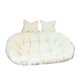 thumbnail image 5 of Cojín para silla de cesta colgante, cojín grande y grueso para silla de hamaca, cojín para Blanco, 5 of 9