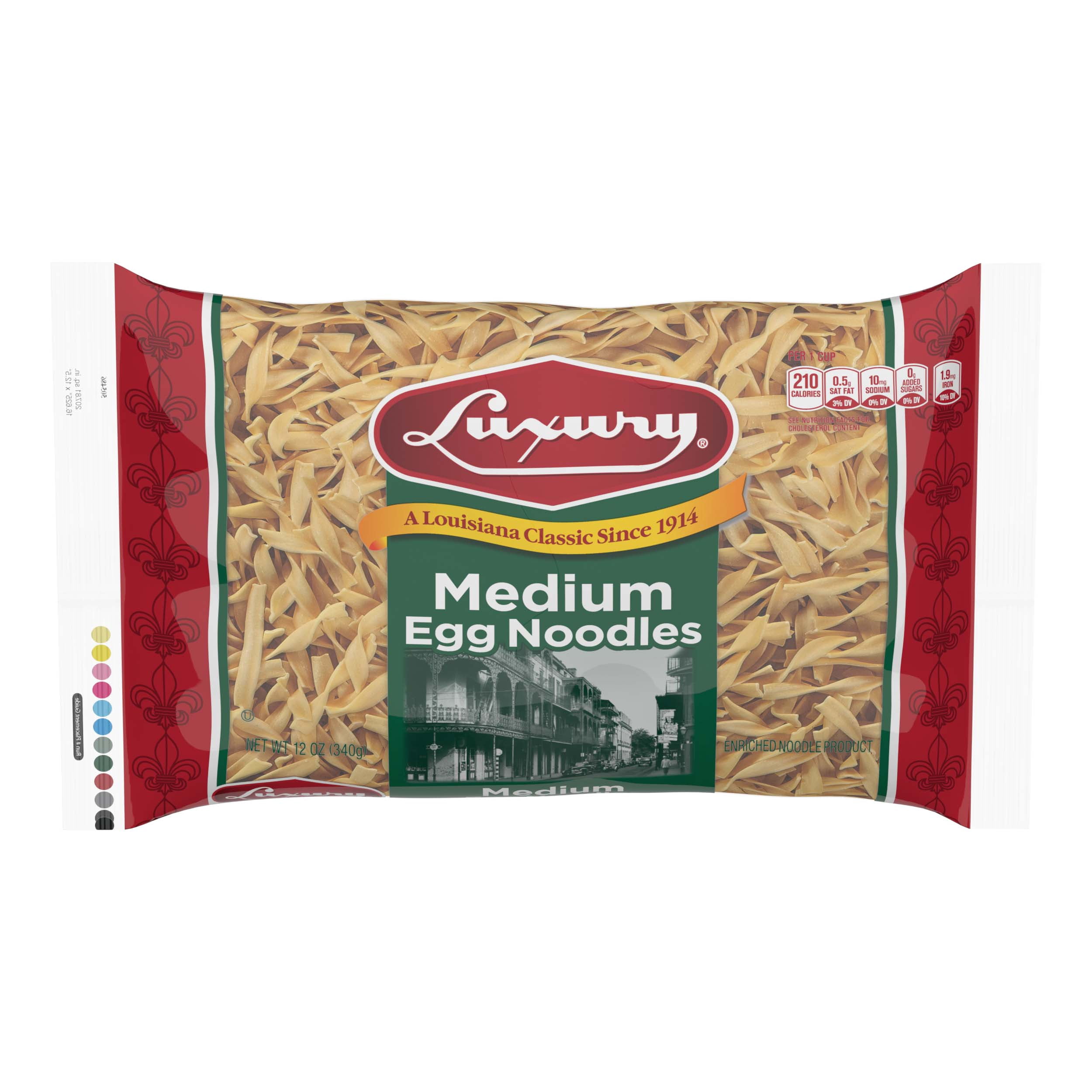 (3 pack) Luxury Medium Egg Noodles, 12-Pack (12 oz Each) – Enriched Pasta for Soups, Stroganoff, and Classic Recipes