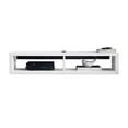 thumbnail image 3 of Martin Furniture 48" Shallow Wall Mounted Wood Media Console in White, 3 of 4