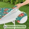 thumbnail image 5 of Round Fitted Tablecloth with Elastic Edges Fits 36"-44" Round Tables Pioneer Colorful Floral Waterproof Table Cover Washable Indoor and Outdoor for Party Kitchen Dinner Banquet Patio Picnic, 5 of 7
