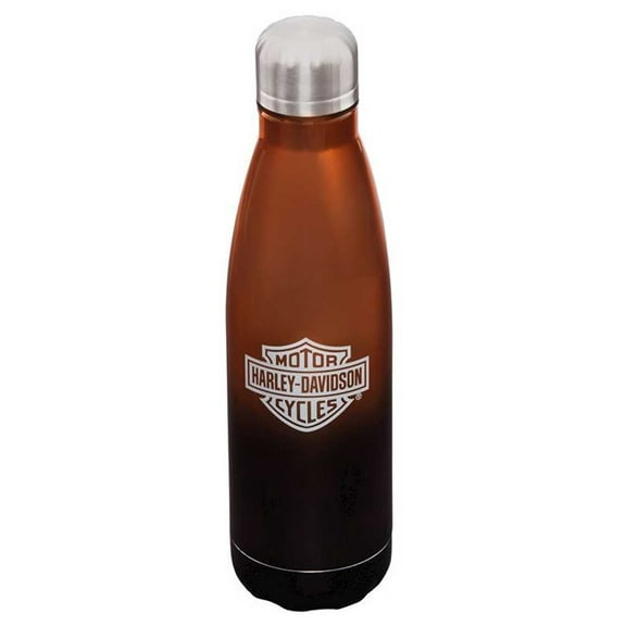 Harley-Davidson Electroplate B&S Metallic Stainless Steel Water Bottle - 17 oz., Harley Davidson
