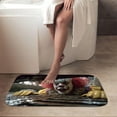 thumbnail image 4 of 1pc Pennywise Absorbent Non-Slip Bathroom Thickened Flannel Rug Decor,Soft,Quick Drying,Suitable For Indoor/outdoor Use,Bathrooms,Bedrooms,Kitchens,Terrace,Laundry Rooms,16"x24", 4 of 9