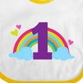 thumbnail image 4 of Inktastic 1st Birthday Rainbow Girls Baby Bib, 4 of 4