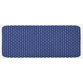 thumbnail image 1 of Retro Kitchen Mat, Pattern Polka Dots on a Sailor Indigo Background Vintage Tile Geometric, Plush Decorative Kitchen Mat with Non Slip Backing, 47" X 19", White and Indigo, by Ambesonne, 1 of 1