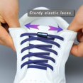 thumbnail image 3 of 1 par de cordones de goma elásticos, sistema de cordones rápidos con Metal de alta calidad, 3 of 5