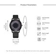 thumbnail image 3 of Reloj de pulsera de cuarzo con esfera de aleación simple para hombre, moda de ocio, decoración (negro), 3 of 4