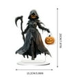 thumbnail image 2 of Halloween Witch Figurine With Scythe For Home Decor, 2 of 6