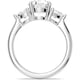 thumbnail image 4 of MSBLUE 3 Carat Three Stone Moissanite Engagement Ring, D Color VVS1 Round Cut Center Triangular Side Stones, S925 Sterling Silver, Rhodium Plated Finish, 4 of 7