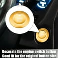 thumbnail image 3 of Unique Bargains Engine Start Stop Button Cover Kit Push Start Button Trim Sticker for Ford Explorer 2020-2022 for Ford Explorer Hybrid 2020-2021 Aluminum Alloy Gold Tone, 3 of 7