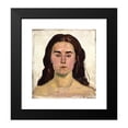 thumbnail image 2 of Ferdinand Hodler 20x22 Black Modern Framed Museum Art Print Titled - Portrait of Lina Crot (1916-1917), 2 of 5