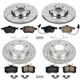 thumbnail image 3 of PowerStop Front and Rear Z23 Evolution Sport Carbon-Fiber Ceramic Brake Pad and Drilled & Slotted Rotor Kit Fits: AUDI Select Models K4196, 3 of 10