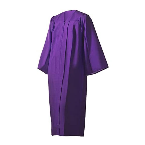 Honors Graduation Academic Gown (Purple, Matte, Size 63 Plus (6'6" - 6'8", over 325 Ibs))