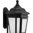 thumbnail image 2 of Progress Lighting Crawford 1-Light Outdoor Wall Lantern in Black with Etched White Glass Shade, 2 of 5