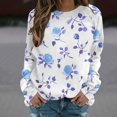 thumbnail image 2 of Long Sleeve Blouse for Womens Crewneck Cute Printed Tees Shirt Casual Plus Size Pullover Tops 2026 Spring Outfits, 2 of 5