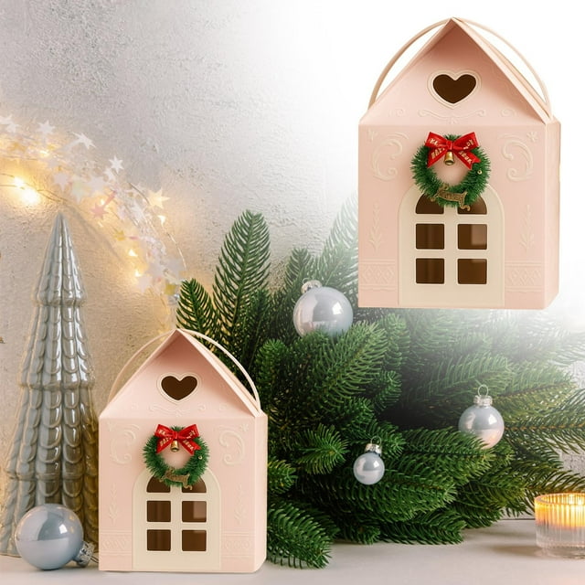 CREATITOY Christmas Gift Box Solid Car Air Freshener Long-Lasting Fragrance for Car or Home Use Home Decor Scented Candle Style Holiday Home Party Christmas Decorations