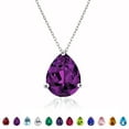 thumbnail image 1 of Collar con colgante deslizante JeenMata Amatista 1,5 TCW Oro Blanco, 1 of 6