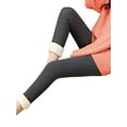 thumbnail image 5 of KOMOO Women Warm Fleece Leggings High Waist Stretchy Tummy Control Leggings Plush Warm Tights with Pockets, 5 of 8