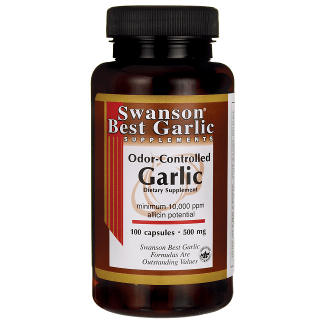 Swanson OdorControlled Garlic 500 mg 100 Capsules