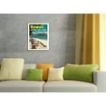 thumbnail image 4 of Hawaii - Outrigger Canoe (Wa’a) - Diamond Head Crater - United Air Lines - Vintage Hawaiian Travel Poster c.1960s - Master Art Print (Unframed) 9in x 12in, 4 of 4