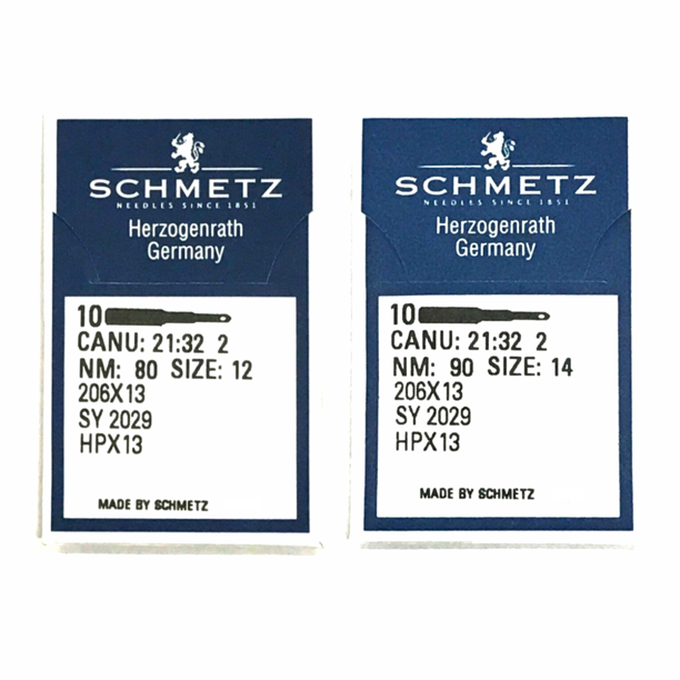 Set of 20 Schmetz 206X13 Size 12 & 14 Needles for Singer 206, 306K
