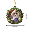 thumbnail image 3 of Teissuly Christmas Ornament Lovely Tree Gift Ornament Christmas Tree Hanging Party Decor Teissuly WER202310165800, 3 of 3