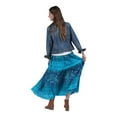 thumbnail image 4 of CATALOG CLASSICS Womens Peasant Skirt Boho Skirts for Women Long Tiered Skirt 3X Blue, 4 of 5