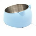 thumbnail image 5 of Easy Cleaning Adjustable 15° Raised Constant 30°C Protection Neck Heating Pet Feeding Heated Cat Bowl Cat Food Bowl Dogs Feeder WHITE 0-30 ADJUSTABLE, 5 of 8