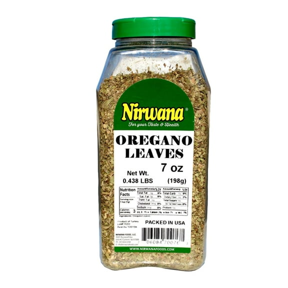 OREGANO LEAVES 7 OZ JAR BY NIRWANA