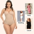 thumbnail image 7 of COMFREE Women Tummy Control Bodysuit Slimming Shapewear Smooth Body Shaper V Neck Underwire Bra Jumpsuit Tummy Control Tops, 7 of 7