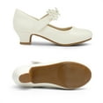 thumbnail image 3 of DREAM PAIRS Girls Mary Jane Dress Shoes Pumps Low Heels Flower Party Wedding Princess, 3 of 5