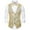 Gold, variant on Bcfgryg Fashion Men's Suit Vest Slim Fit Business Wedding Sleeveless Tank Men's Vest