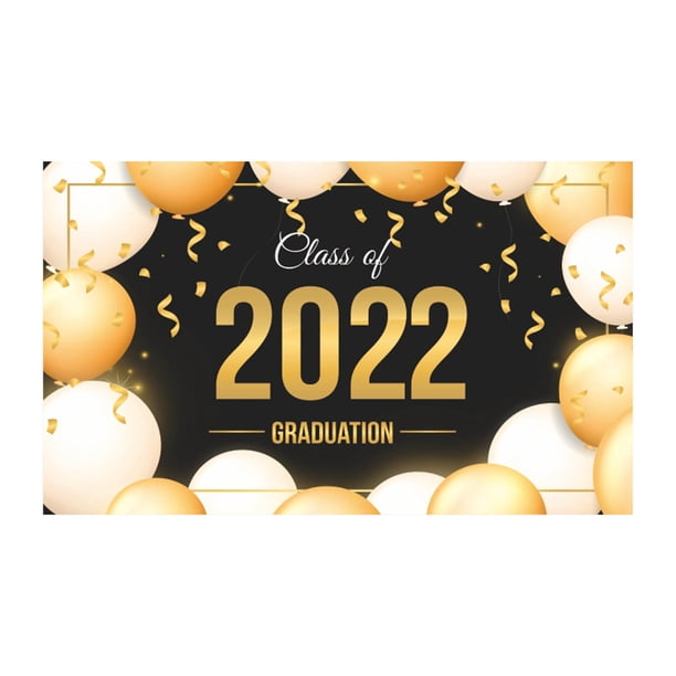 2022 temporada de graduación Banner Banner fiesta ceremonia fiesta decoración pared sujetador colgante bandera graduación temporada Fondo tela Wmkox8yii HKAHFKAH1245