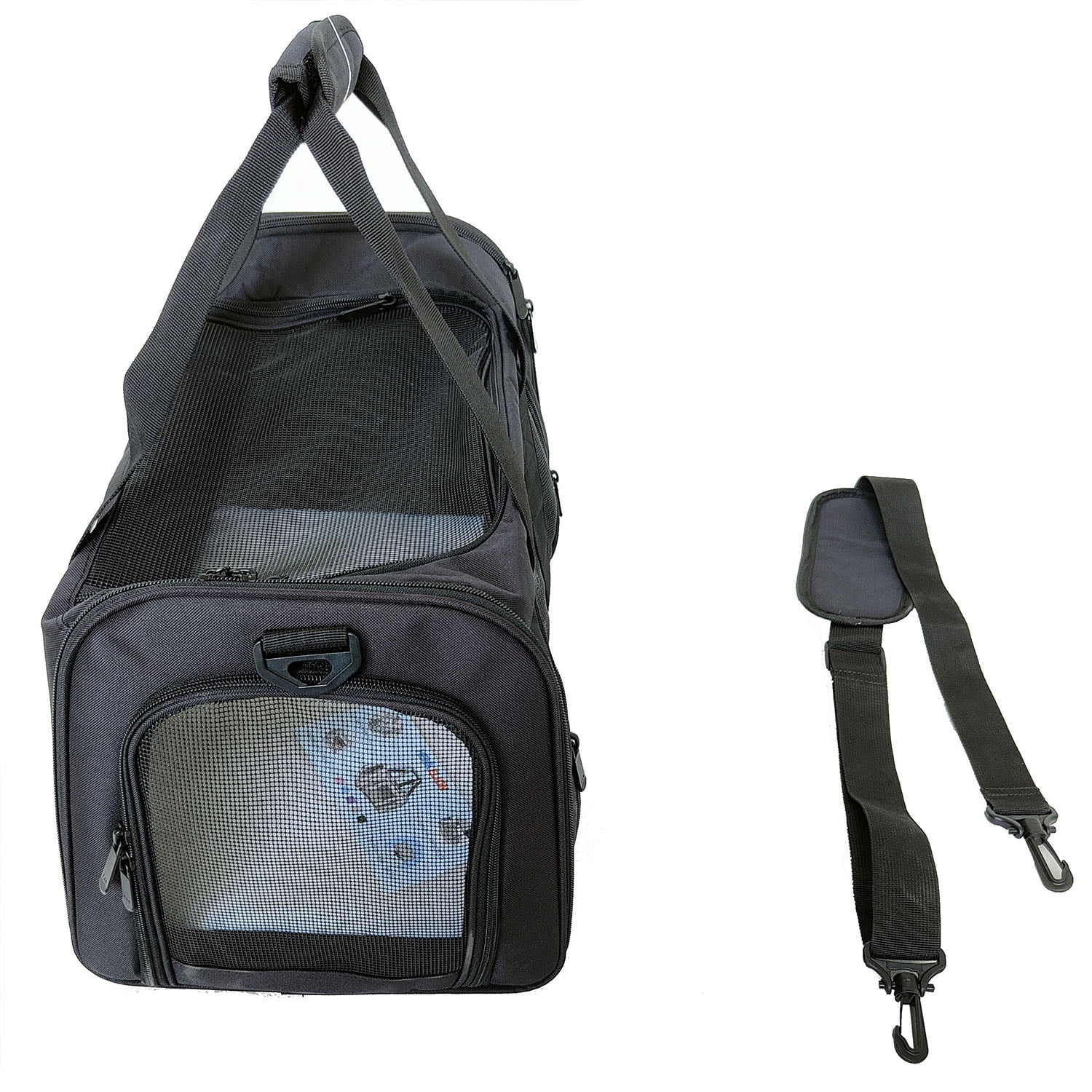 Pefilos 18" TSA Airline Approved Cat Dog Carriers Pet Carrier for Small Medium Cats Dogs Puppies Portable Dog Travel Carrier, Black Pefilos 18" TSA Airline Approved Cat Dog Carriers Pet Carrier for Small Medium Cats Dogs Puppies Portable Dog Travel Carrier, Black