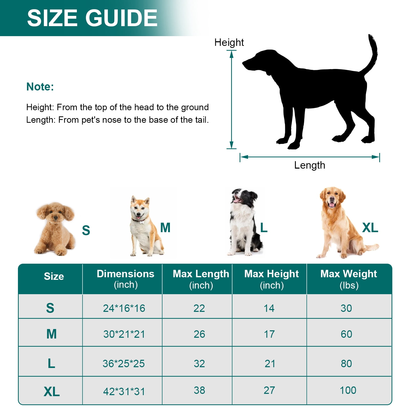Ownpets Collapsible Dog Crate 42 inch Portable Travel Dog Crate for Large Dogs 4-Door Foldable Pet Kennel with Durable Mesh Windows & Soft Mat