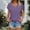 A233 Purple, variant on Xdegoge T Shirts for Women V Neck Short Sleeve Summer Tops Loose Fit Tunic Tops Dressy Casual Blouses Split Fashion Y2K Tshirts To Be