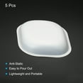 thumbnail image 3 of Uxcell Rhombus-Shaped Weigh Boats 100mL Large Powder Dispenser, White 5 Pack, 3 of 5