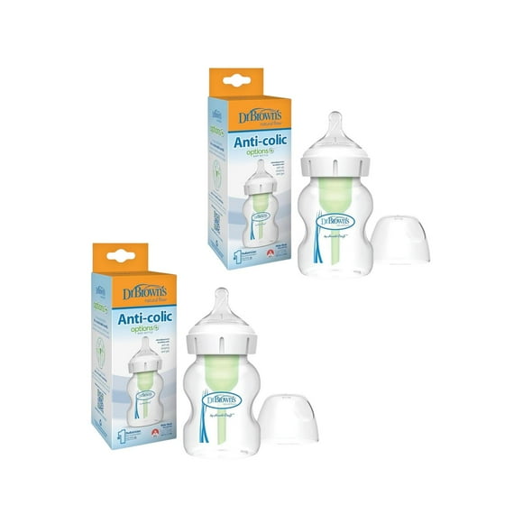 Pack 2 biberones Dr Browns's Options+ 5oz Boca Ancha