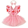 thumbnail image 3 of CAIXIA Toddler Dress Toddler Girls Valentine's Day Outfit Heart Print Tutu Dress Cute Party Dress for Little Girls, 3 of 6