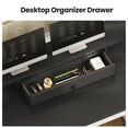 thumbnail image 6 of Executive Desk, 63" Farmhouse Desk with Storage, Home Office Desk with Drawers and Cabinet, Wood Desk with Monitor Stand, Rustic Writing Desk Study Table Elegant Computer Desk with File Drawer, White, 6 of 10
