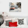thumbnail image 3 of Orinice  Watercolor Car Posters Room Decor Premium Art Old Car Print Pictures Perfect Car Wall Art Gift City Driving Movie Sensitivity Black Vintage Old Cars Tram20x16inch 20x16in, 3 of 3
