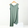 thumbnail image 2 of Tnhcen Women's Loose Fit V-Neck Sleep Dress Soft Modal Cotton Blend Nightgown Comfortable Long Sleeveless Pajama Dress XL-5XL, 2 of 6